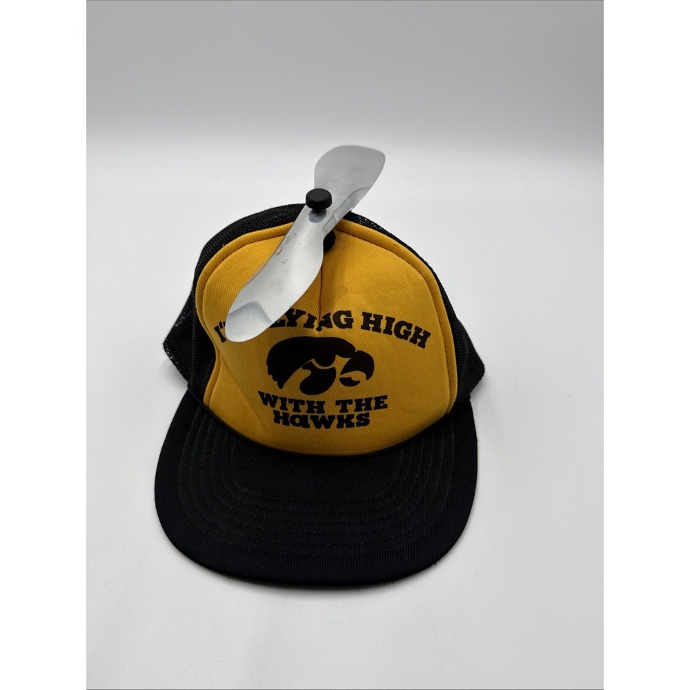 Vintage I'm Flying High With The Hawks Iowa Hawkeyes Trucker Snapback Hat Cap - Picture 4 of 10